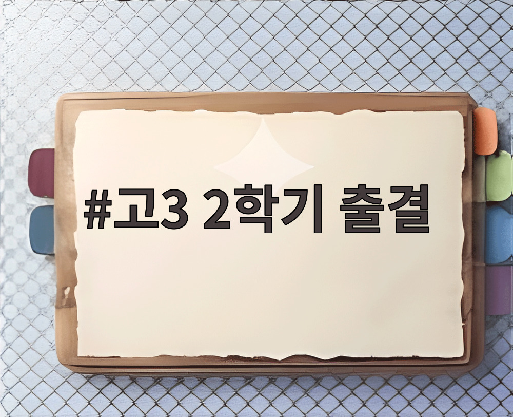 고3 2학기 출결