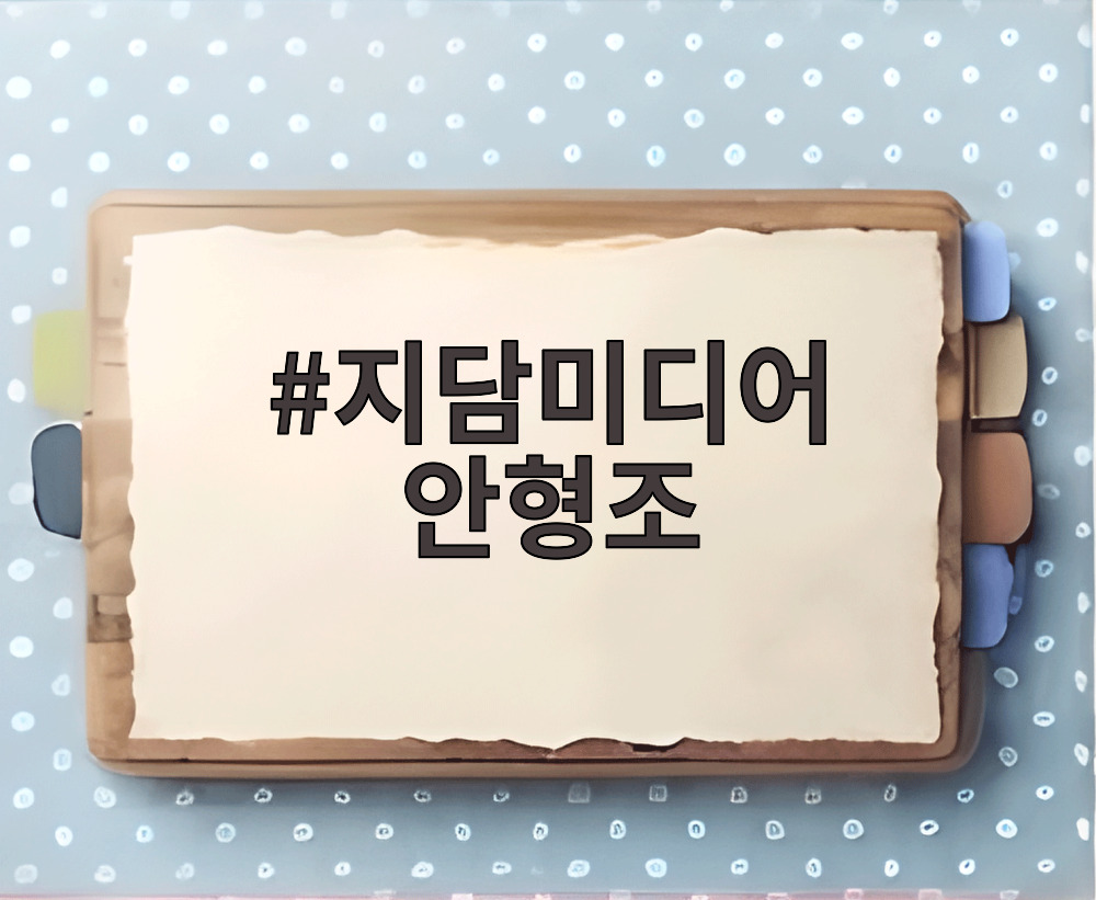지담미디어 안형조