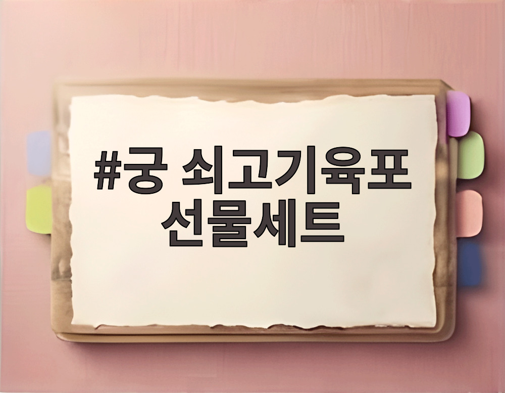 궁 쇠고기육포 선물세트