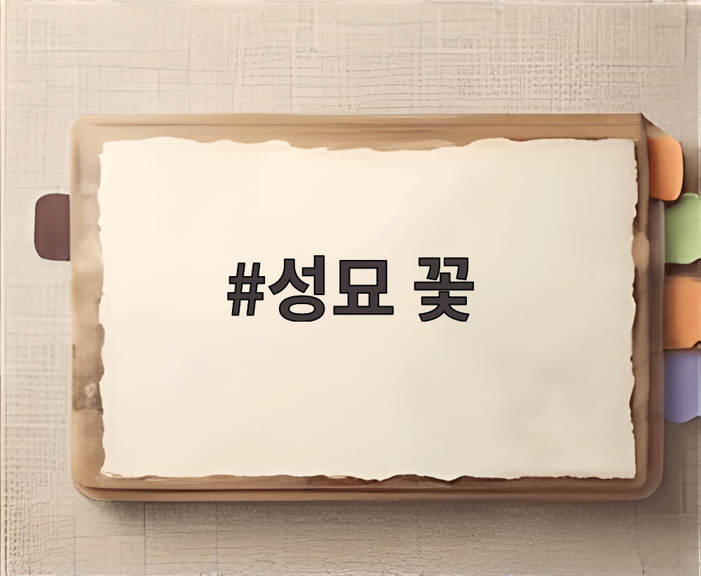 성묘 꽃