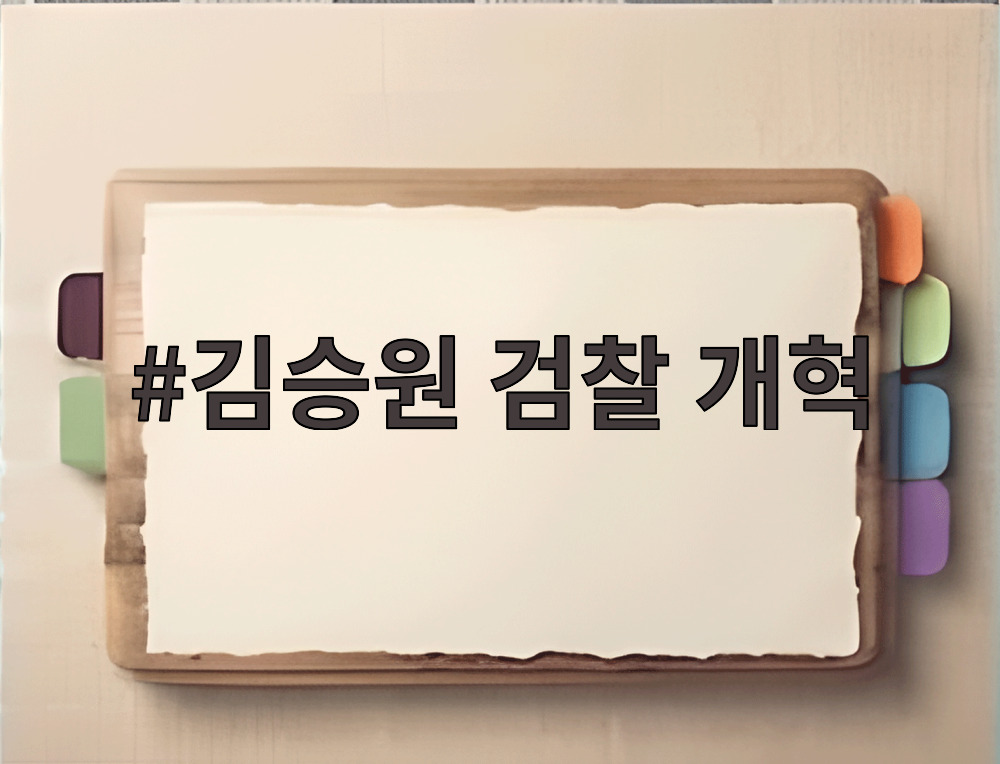 김승원 검찰 개혁