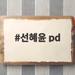 선혜윤 pd