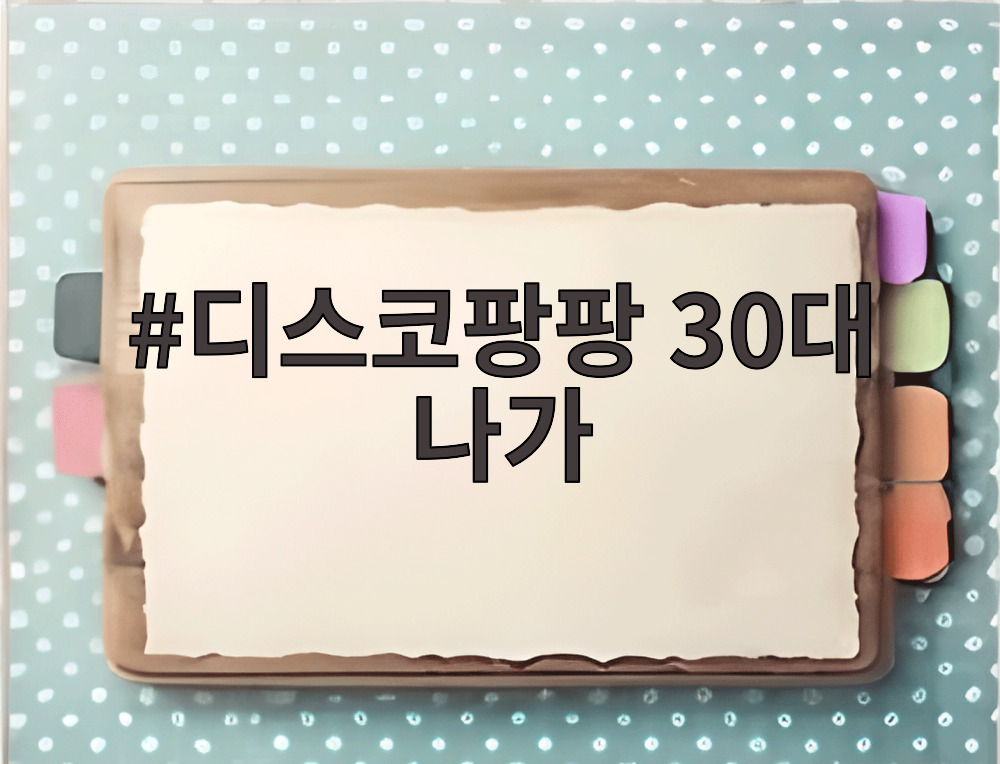 디스코팡팡 30대 나가