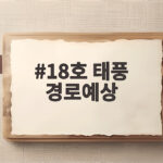 18호 태풍 사우델 경로예상과 향후 전망 18호 태풍 경로예상