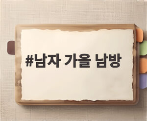 남자 가을 남방