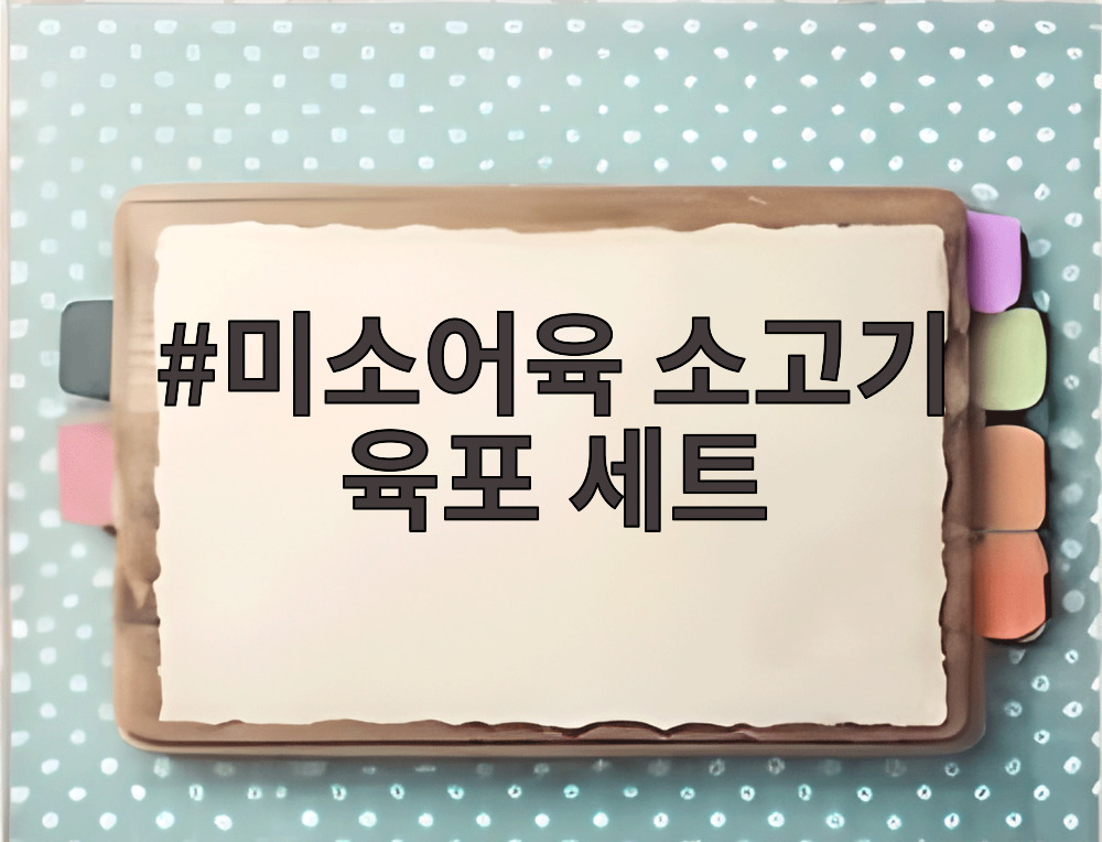 미소어육 소고기 육포 세트