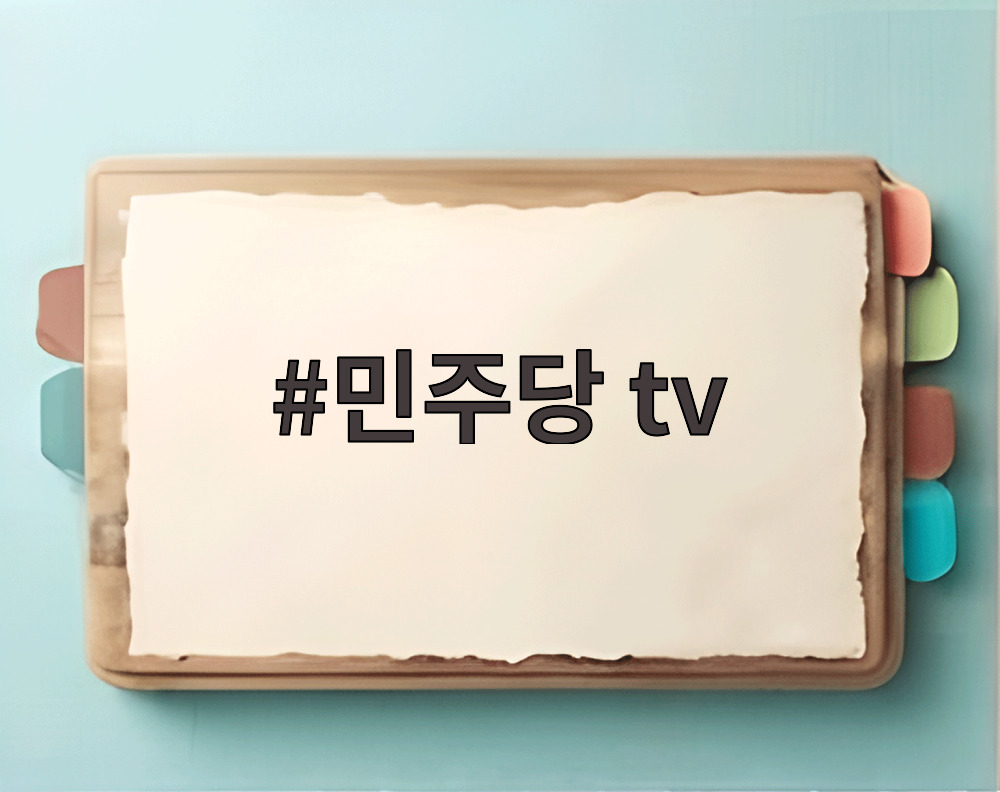 민주당 tv