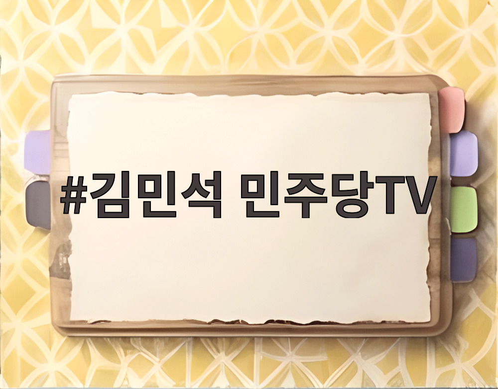 김민석 민주당TV