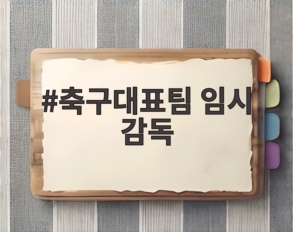 축구대표팀 임시 감독