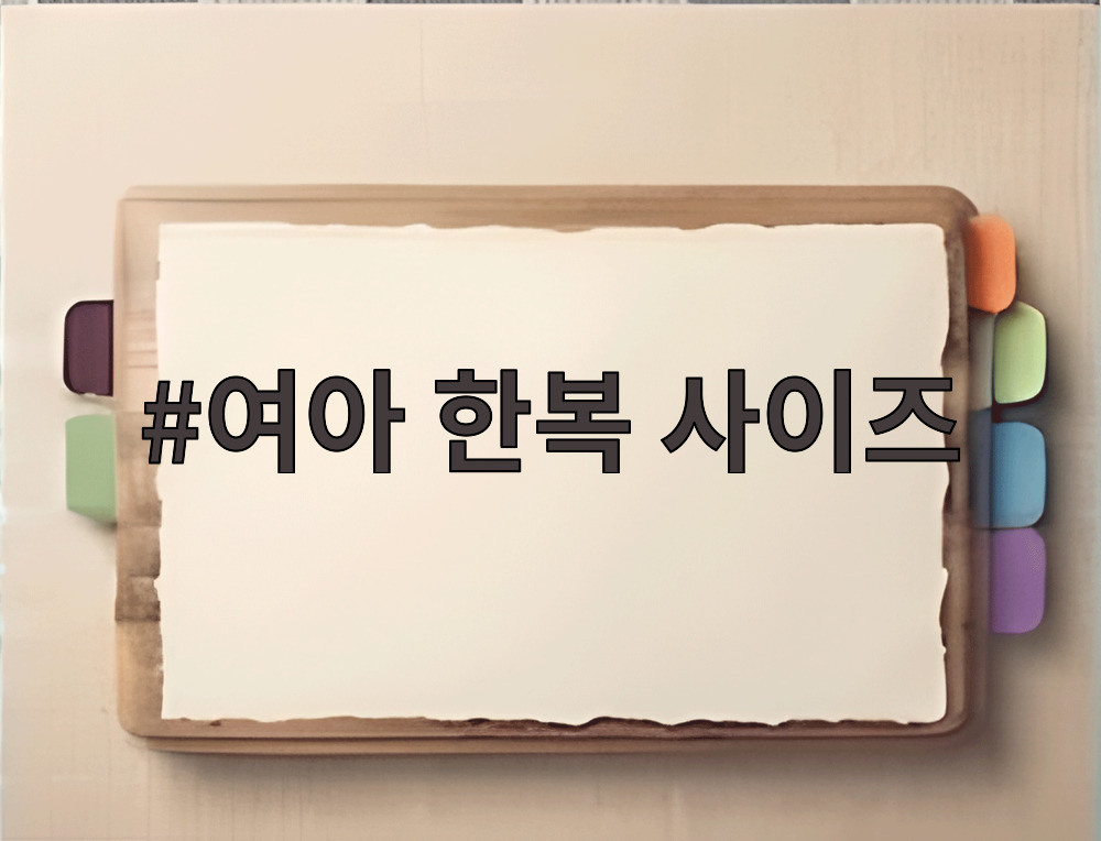 여아 한복 사이즈