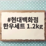 현대백화점 한우세트 1.2kg 후기 현대백화점 한우세트 1.2kg