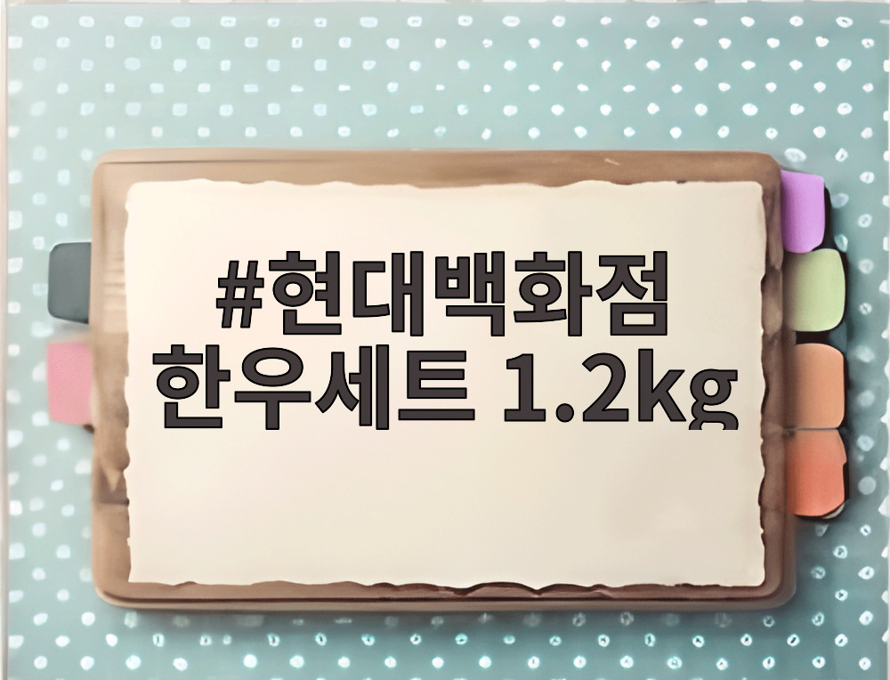 현대백화점 한우세트 1.2kg