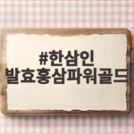 한삼인 발효홍삼파워골드