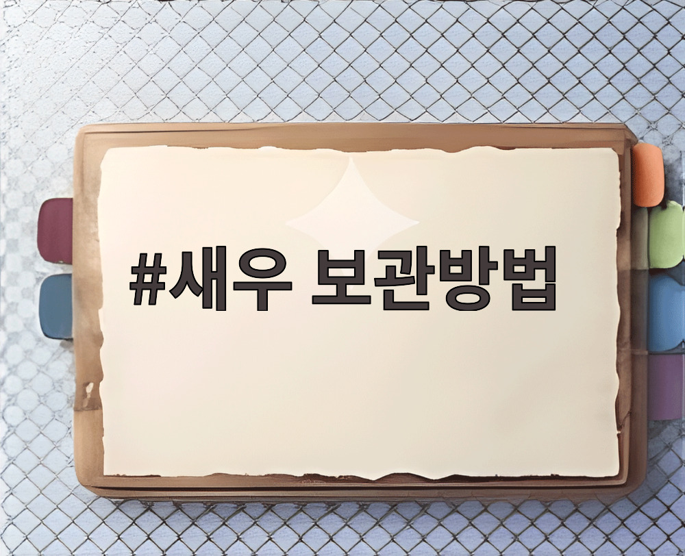 새우 보관방법