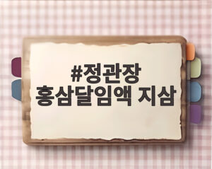 정관장 홍삼달임액 지삼