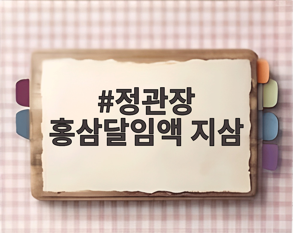 정관장 홍삼달임액 지삼