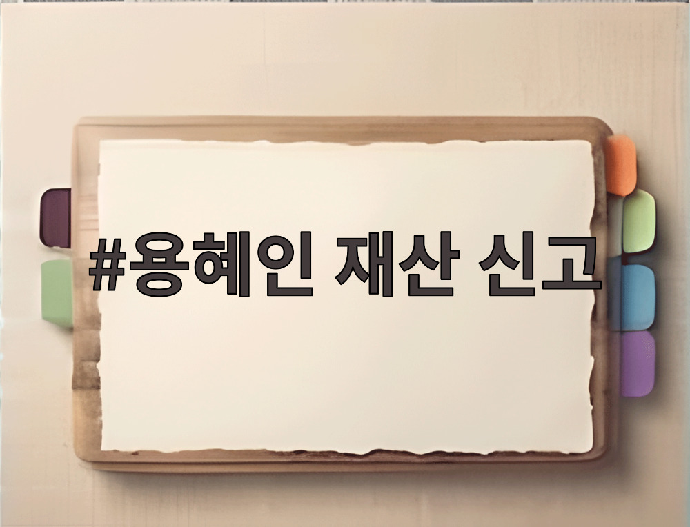용혜인 재산 신고