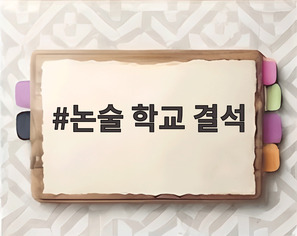 논술 학교 결석