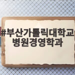 부산가톨릭대학교 병원경영학과 취업 전망 부산가톨릭대학교 병원경영학과