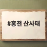 홍천 산사태 발생 원인과 대피 상황 총정리 홍천 산사태