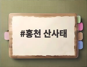 홍천 산사태