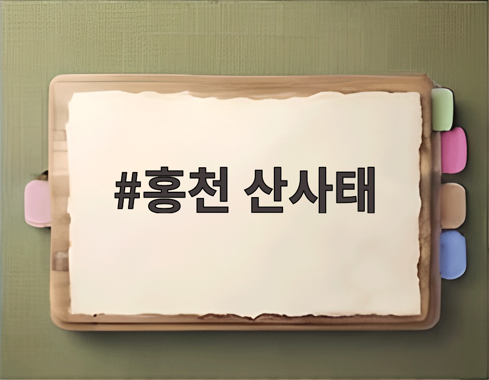 홍천 산사태