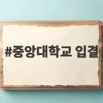 중앙대학교 입결