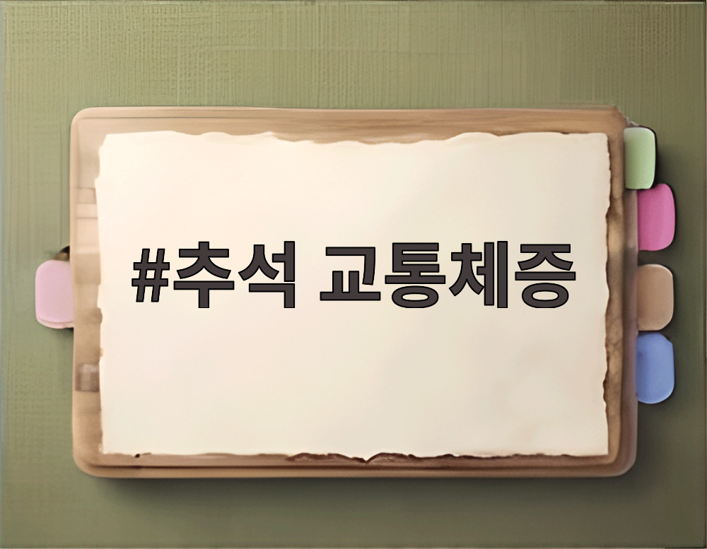 추석 교통체증