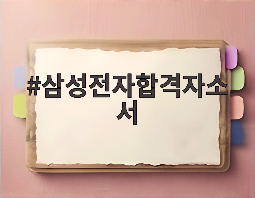 삼성전자합격자소서