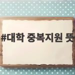 대학 중복지원 뜻과 수시 지원 전략 대학 중복지원 뜻