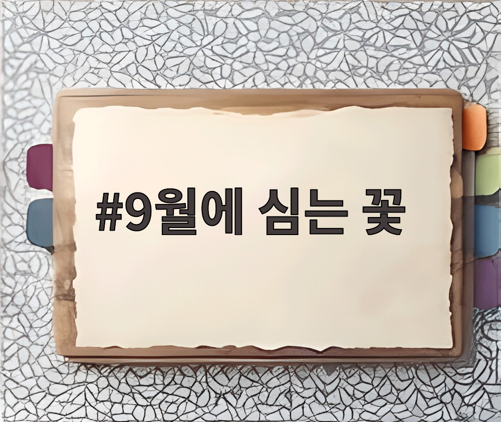 9월에 심는 꽃