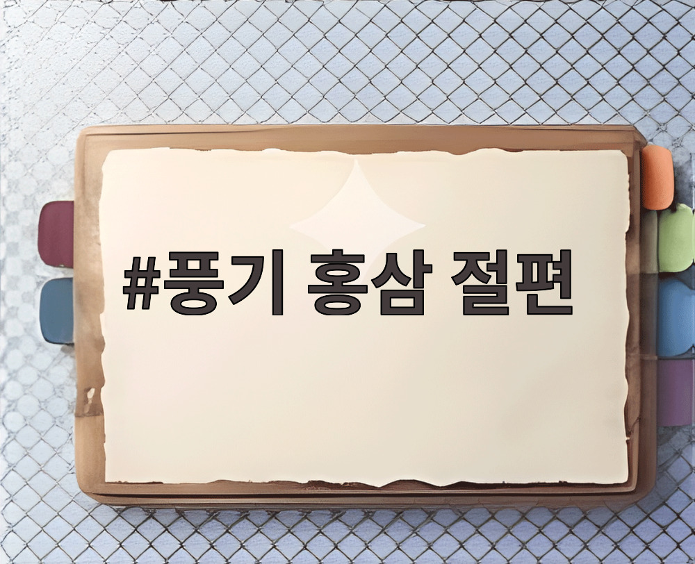 풍기 홍삼 절편
