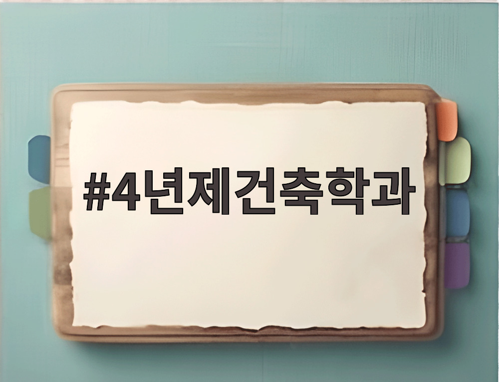 4년제건축학과