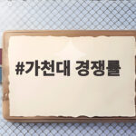 가천대 수시 경쟁률 전형별 합격선 총정리 가천대 경쟁률
