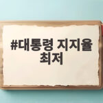 대통령 지지율 최저 또 경신한 이유와 향후 전망 대통령 지지율 최저