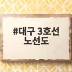 대구 3호선 노선도 핵심 환승역과 시간표 총정리 대구 3호선 노선도