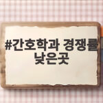 간호학과 경쟁률 낮은곳 찾는법 간호학과 경쟁률 낮은곳
