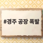 경주 공장 폭발 사고 작업자 사망 중상으로 남긴 안전 과제 경주 공장 폭발
