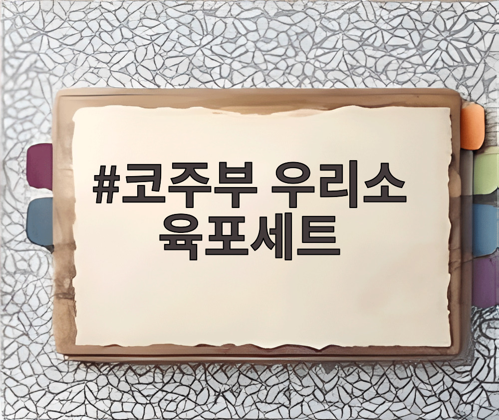 코주부 우리소 육포세트