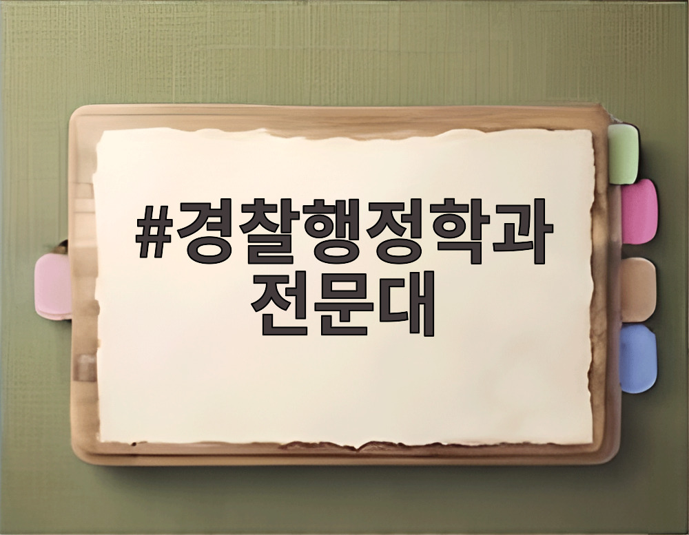 경찰행정학과 전문대
