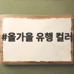 올가을 유행 컬러 이렇게 입으세요 올가을 유행 컬러