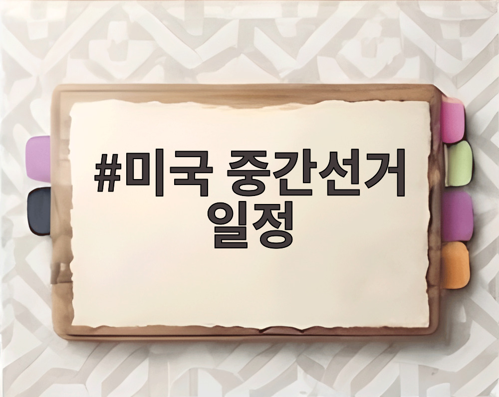 미국 중간선거 일정