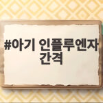 아기 독감주사 2회 접종 간격 완벽 정리 아기 인플루엔자 간격