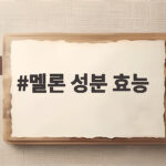 멜론 성분 효능과 주의사항 총정리 멜론 성분 효능