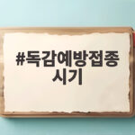 독감예방접종 시기 올해는 9월부터 서두르세요 독감예방접종 시기