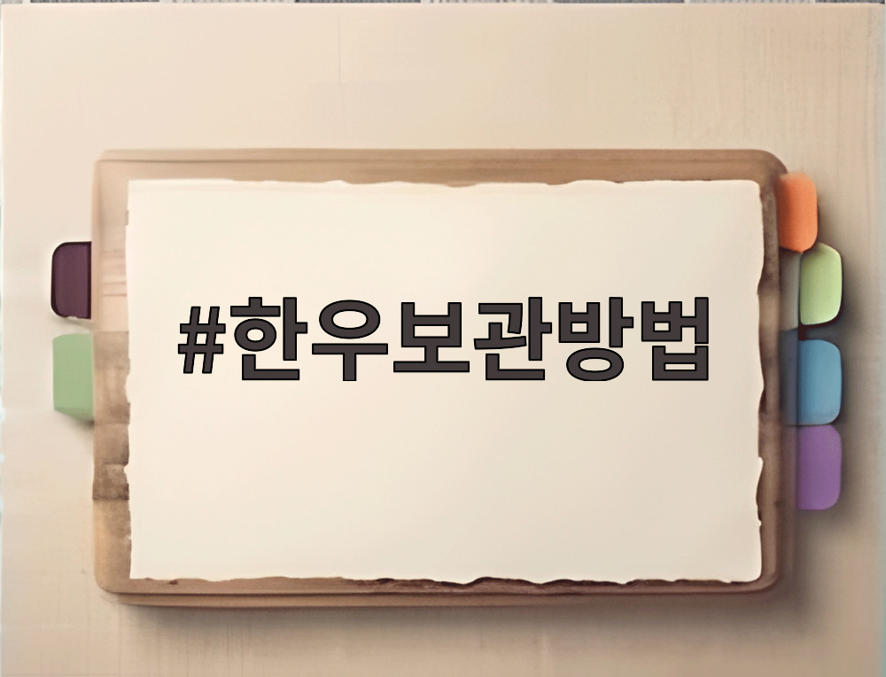 한우보관방법