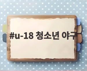 u-18 청소년 야구