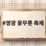 영광 꽃무릇 축제 개화시기와 불갑사 영광 꽃무릇 축제