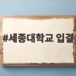 세종대학교 입결