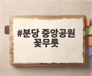 분당 중앙공원 꽃무릇